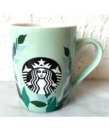 Starbucks Mint Green Mermaid Logo &amp; Leaves Mug - 2020 Starbucks Coffee C... - €10,48 EUR