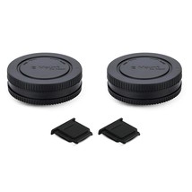 2 Pack E Mount Body Cap Cover &amp; Rear Lens Cap For Sony A6000 A5100 A6100... - £13.36 GBP