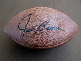 Jim Brown Cleveland Browns Hof Signed Auto Vintage Wilson The Duke Football Jsa - £311.49 GBP