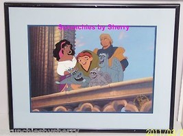 Disney Store Hunchback Notre Dame  Lithograph Frame Gold Seal Retired Vintage - $39.95