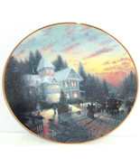 Thomas Kinkade Collector Plate Magic Christmas House Lights Bradford Exc... - £39.92 GBP