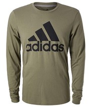 Adidas Size Small BADGE OF SPORT Trace Cargo Long Sleeve T-Shirt New Men... - £46.15 GBP