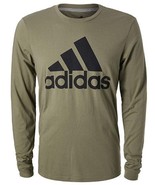 Adidas Size Small BADGE OF SPORT Trace Cargo Long Sleeve T-Shirt New Men... - £45.62 GBP