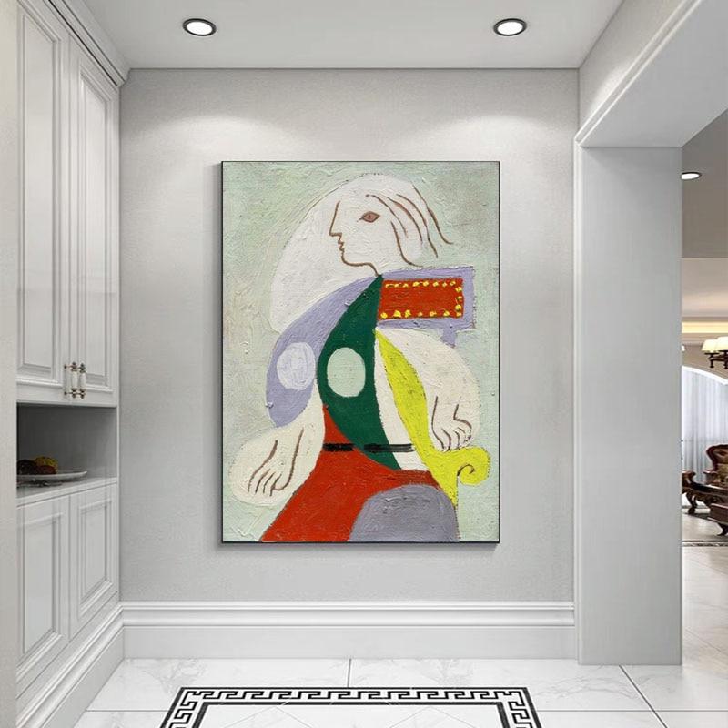 Hand Painted Picasso Figures Abstract Oil Paintings Canvas Wall Art For Home Wal