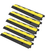Cable Protector Ramp, 5 Packs 2 Channels Speed Bump Hump, Rubber Modular... - €126,28 EUR