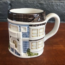 Blue House Coffee Cup Mug Otagiri - Japan Vintage Mug - £11.27 GBP