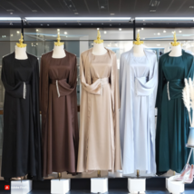 abaya, abaya set,womens abaya, brown abaya, abaya pattern, Abaya Two-pie... - £70.88 GBP