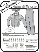 Men&#39;s Chinook Wind and Rain Suit Coat Jacket Pants #132 Sewing Pattern g... - $9.00