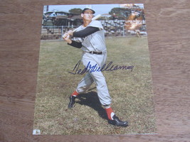 TED WILLIAMS BOSTON RED SOX HOF SIGNED AUTO COLOR 8X10 PHOTO - £79.23 GBP