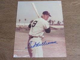 Ted Williams Boston Red Sox Hof Signed Auto Color 8X10 Photo - $99.99