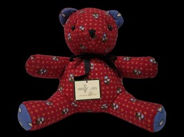 Vera Bradley | *RARE* Limited Edition &quot;Fred&quot; Teddy Bear | Provincial Red | NWT - £27.69 GBP