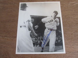 TED WILLIAMS BOSTON RED SOX HOF SIGNED AUTO VINTAGE B &amp; W 8X10 PHOTO  - £94.35 GBP