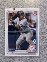 2020 Bowman Draft 1st Edition #BD-27 OSWALD PERAZA RC Rookie New York Yankees - £6.36 GBP