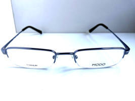 Modo Mod.603 Gray 51mm Semi-Rimless Titanium Men&#39;s Eyeglasses Frame Japan - $79.99