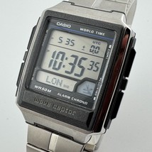 VTG CASIO Wave Ceptor Quartz Watch WV-59A Men 50m Digital Chrono New Battery 8&quot; - $66.49