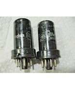 2 Cunningham 6C5 Metal Bulb Triode Amplifier Tube Tested Mil TV-10B 1260... - €5,52 EUR