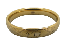 Rine Art Deco 12k Gold Filled Bangle Bracelet 1/2&quot; Wide Hinged 20.77g Fl... - $148.49