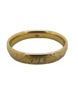 Rine Art Deco 12k Gold Filled Bangle Bracelet 1/2&quot; Wide Hinged 20.77g Fl... - $2,805.88 MXN