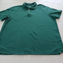 Croft &amp; Barrow Easy Care Men&#39;s Green Polo Shirt Short Sleeve Size 2XB - $15.04