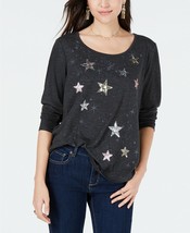 Size XS, Style &amp; Co Sequin-Star Graphic-Print Top NWT - £6.25 GBP