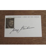 GEORGE STEINBRENNER FUTURE HOF YANKEE OWNER SIGNED AUTO VINTAGE INDEX - £117.98 GBP