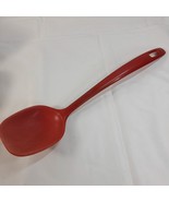 Dansk red serving spoon solid melamine red plastic cooking utensil scoop... - $25.00