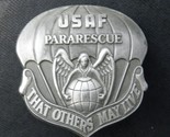 PARATROOPER USAF AIR FORCE PARARESCUE LAPEL PIN BADGE 1.5 INCHES PEWTER - £6.34 GBP