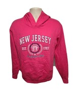 New Jersey The Golden State est 1787 Adult Small Pink Hoodie - $417.68 MXN