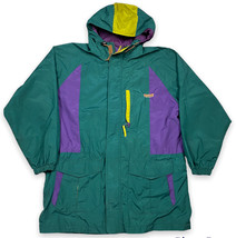Vintage 90s Gerry Hooded Full Zip Jacket Hiking Ski Climbing Dakota Styl... - £38.94 GBP