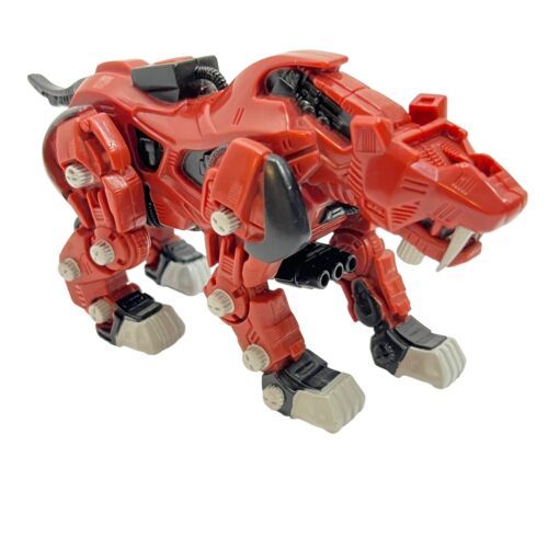 Zoids Zaber Fang #016 Red Saber Tooth Tiger Droid 2002 Figure Hasbro Tomy READ - $9.46