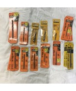 Black And Decker Dewalt Drill Bit Router Hole Saw Lot 23 Bits NOS 1/4” C... - $24.74