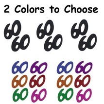 Confetti Number 60 - 2 Colors to Choose - 14 gms bag FREE SHIPPING - £3.09 GBP+