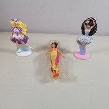 Barbie Mini Toy Lot of 3 Ballet Ice Skater and Single Mini Doll McDonalds - £7.90 GBP