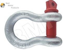 (4) 7/8“ SCREW PIN ANCHOR SHACKLE W.RED PIN CLEVIS JEEP OFF ROAD TOW RIG... - $38.95