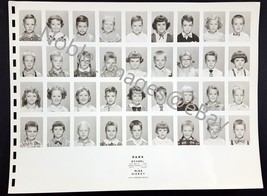 1956 Park School AM Kindergarten Class Photo Riverdale IL B&amp;W Snapshot Hickey - £5.97 GBP
