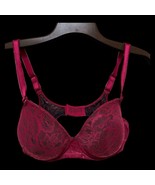 40C 3516 Bali One Smooth U Lace Underwire Bra Pink Free Ship Seamless EUC DISC - $19.34