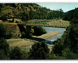 North Fork Bridge Trinity River Helena CA California CA UNP Chrome Postc... - £2.28 GBP