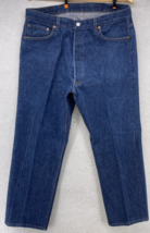 Levis 501 Jeans Mens Size 38x30 Blue Original Fit Button Fly Denim 1980&#39;... - £66.48 GBP