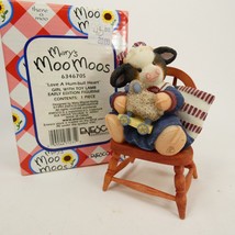 Mary’s Moo Moos &quot;Love A Hum-bull Heart&quot; 634670S girl cow /w lamb figurine QAKLM - £14.08 GBP