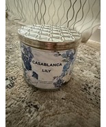 Bath &amp; Body Works White Barn CASABLANCA LILY 3-Wick 14.5 Oz Scented Candle - $537.76 MXN