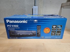 Panasonic PV-V402 Blue Line 4 Head Omnivision Vhs Vcr W/ Remote New Sealed* Vtg - £232.91 GBP