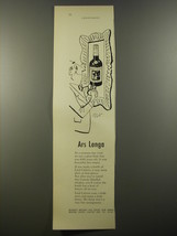 1954 Lord Calvert Whiskey Ad - Ars Longa - £14.55 GBP
