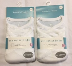 Lot of 2 Packs (6 counts) Koala Baby Essentials Side-Snap Long-Sleeve Sh... - £14.14 GBP