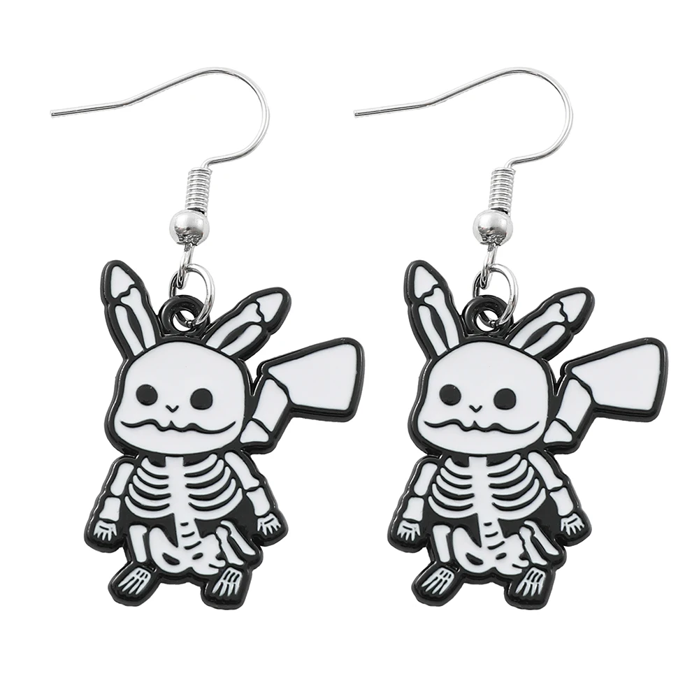 Anime Pokemon Metal Pendant Necklace Cute Figure Pikachu -Pikachu Earrings - $3.56