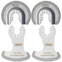 4 Pcs Oscillating Multi Tool Diamond Segment Swing Semi Circle Grit Grout Saw Bl - £25.09 GBP