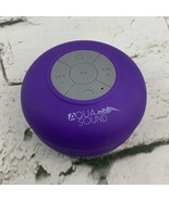 Aqua Sound Shower Bluetooth Speaker Purple Suction Cup Tested Works - $9.89