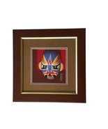 Beijing Opera Mask Kabuki Jing Mask Clay Pottery Colorful Paint Matted &amp;... - $33.51 CAD