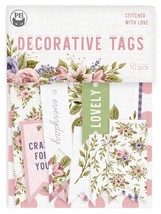 Stitched With Love Double Sided Cardstock Tags 10/Pkg  02 - £5.38 GBP