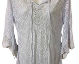 Mad Style Beach Cover Up White Tear Drop Semi Sheer  Small to Medium - $15.12