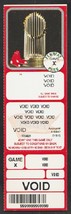 2005 Boston Red Sox Voided Full Ticket With World Series Trophy - £1.18 GBP